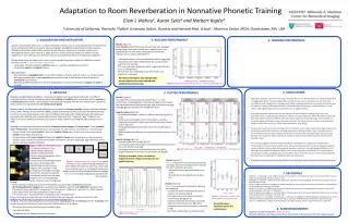 Adaptation to Room Reverberation in Nonnative Phonetic Training