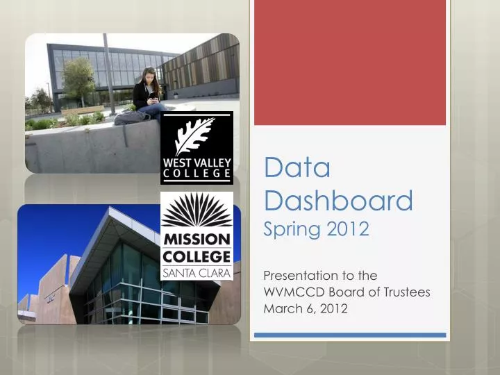 data dashboard spring 2012