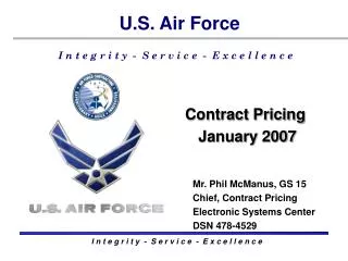 Contract Pricing January 2007