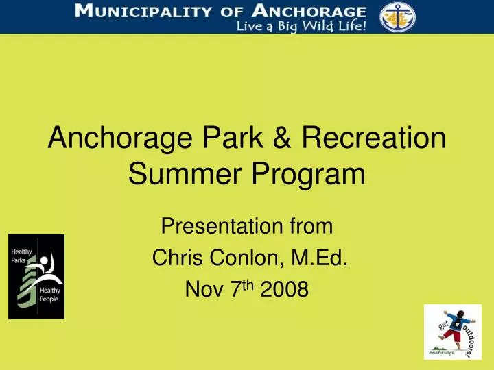 anchorage park recreation summer program