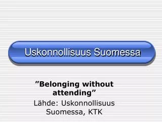 uskonnollisuus suomessa