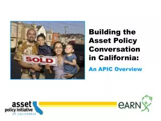 Building the Asset Policy Conversation in California: An APIC Overview