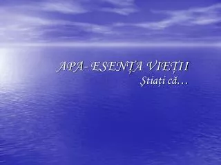 apa esen a vie ii