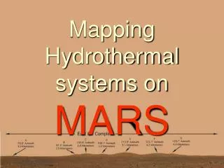 Mapping Hydrothermal systems on MARS