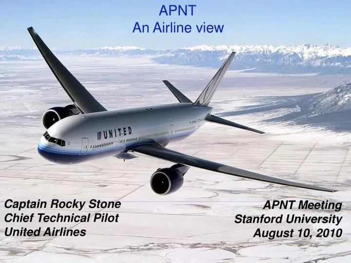 apnt an airline view