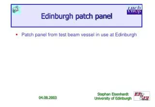 Edinburgh patch panel