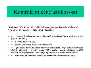 kontrola ml n u itkovosti