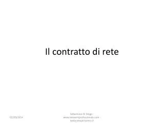 il contratto di rete