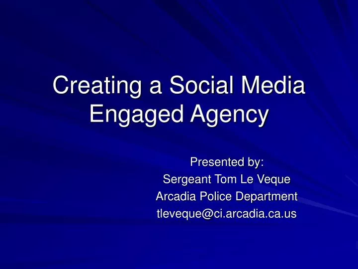 creating a social media engaged agency
