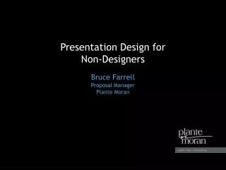 Presentation Design for Non-Designers