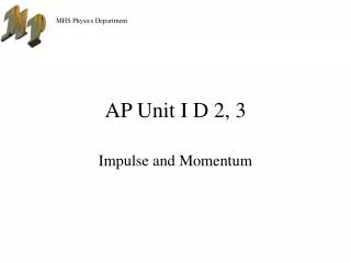 AP Unit I D 2, 3