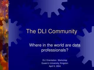 The DLI Community