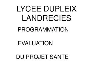 lycee dupleix landrecies