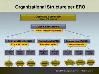 Organizational Structure per ERO