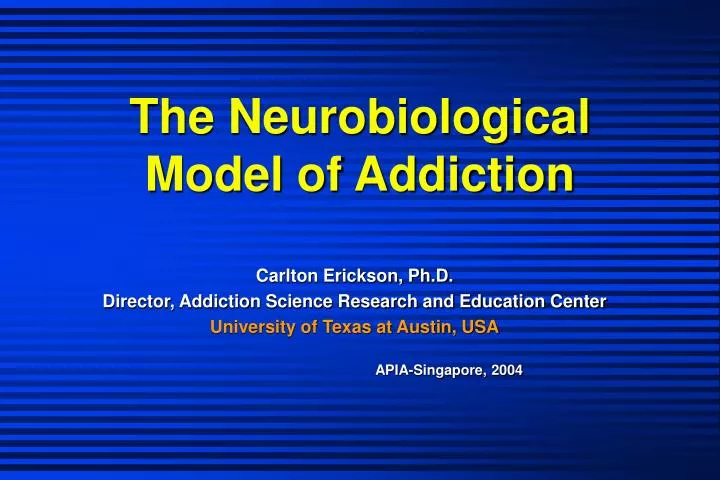 the neurobiological model of addiction