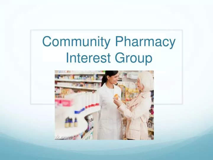 community pharmacy interest group