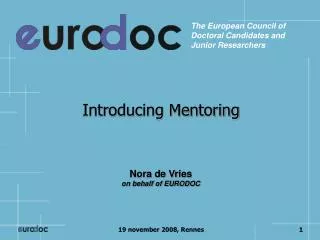 Introducing Mentoring