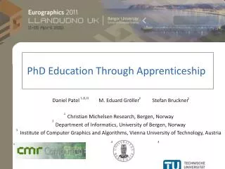 PhD Education Through Apprenticeship