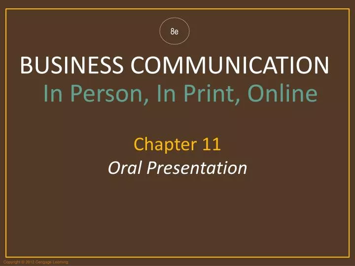 chapter 11 oral presentation