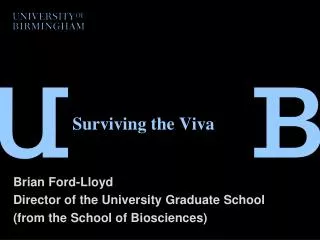 Surviving the Viva