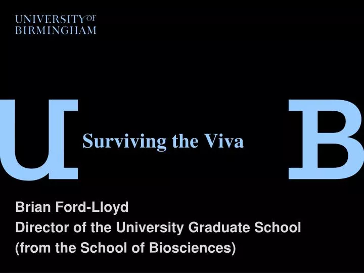 surviving the viva