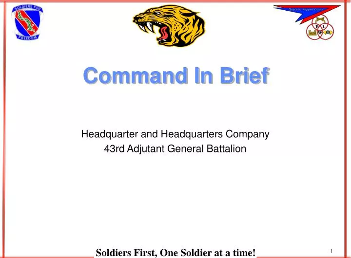 command in brief