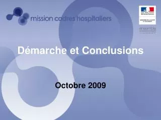 d marche et conclusions