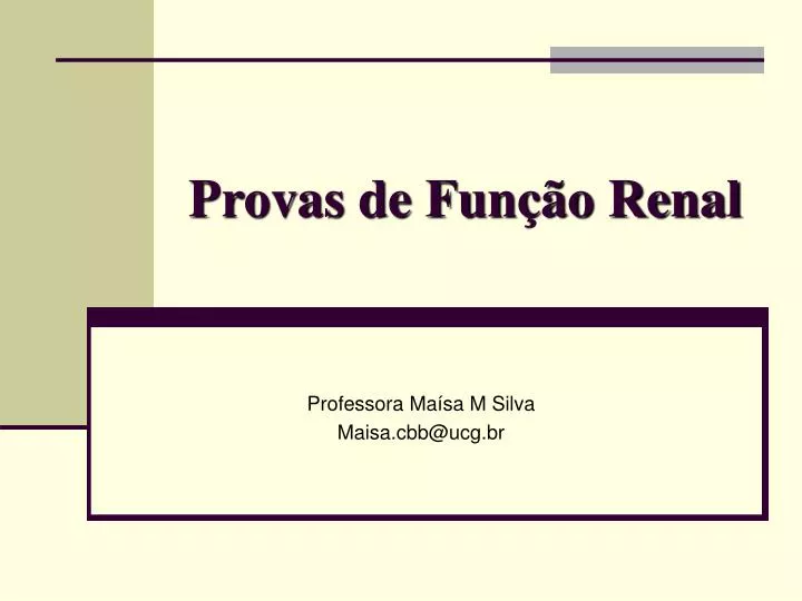 provas de fun o renal