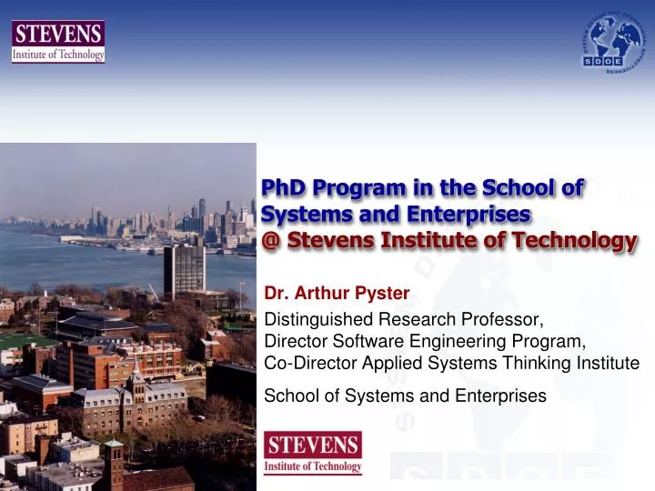 phd program in the school of systems and enterprises @ stevens institute of technology
