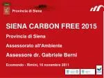 Provincia di Siena - slide 1