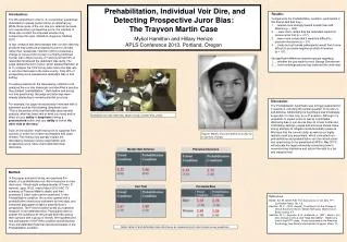 Prehabilitation, Individual Voir Dire, and Detecting Prospective Juror Bias: