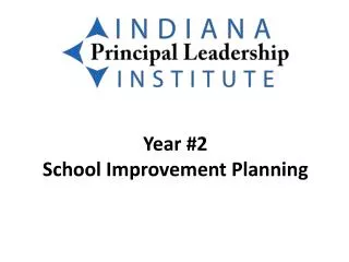 Year #2 School Improvement Planning