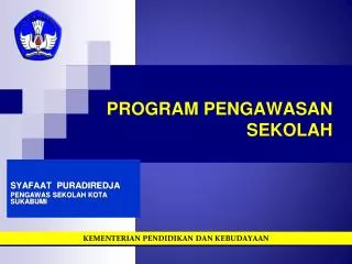 program pengawasan sekolah