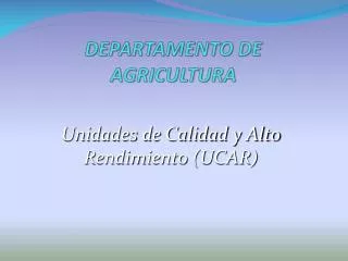 departamento de agricultura