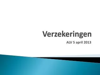 verzekeringen