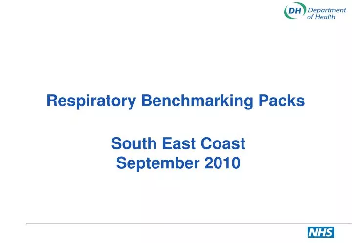 respiratory benchmarking packs
