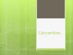 Conventions - slide 1