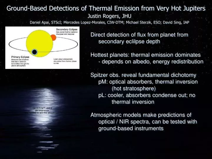ground based detections of thermal emission from very hot jupiters