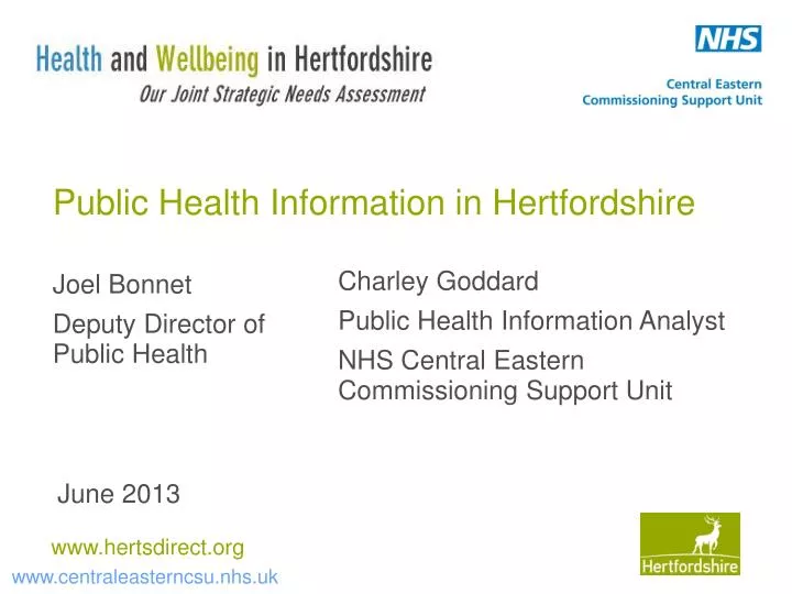 public health information in hertfordshire