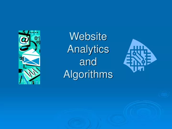 website analytics and algorithms