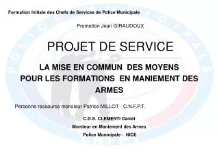 projet de service