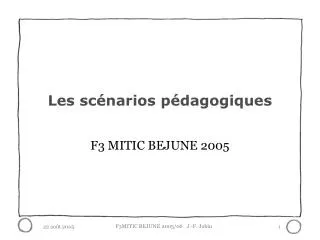 les sc narios p dagogiques
