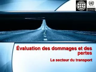 valuation des dommages et des pertes