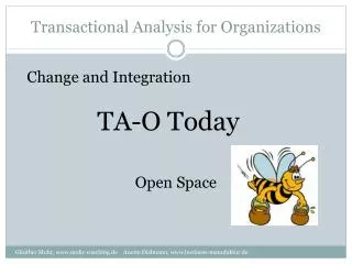 Transactional Analysis for Organizations