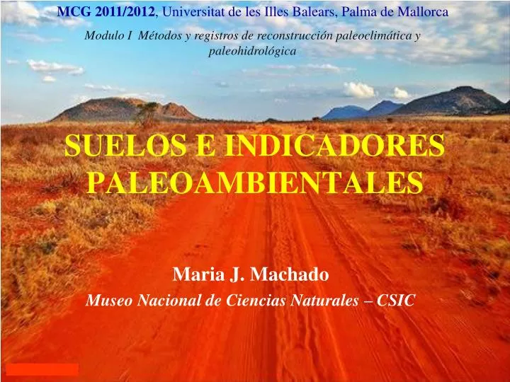 suelos e indicadores paleoambientales