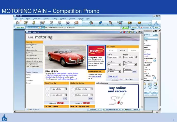 motoring main competition promo