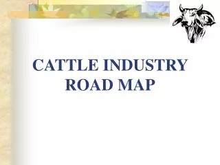 CATTLE INDUSTRY ROAD MAP