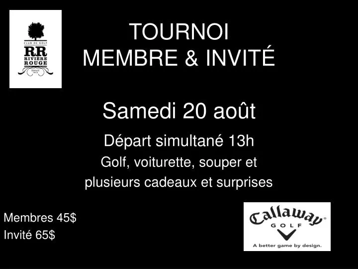 tournoi membre invit samedi 20 ao t