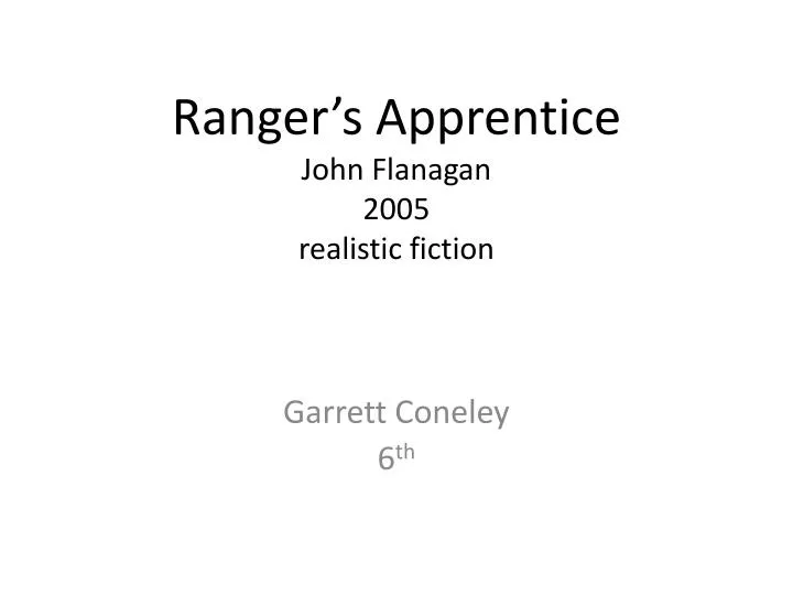 ranger s apprentice john flanagan 2005 realistic fiction