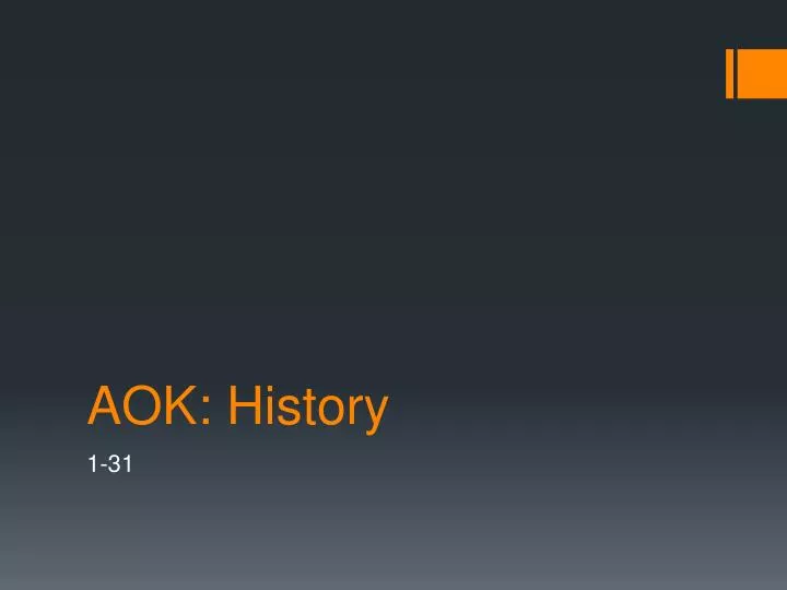 aok history